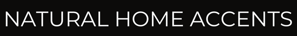 Natural Home Accents Logo on black background