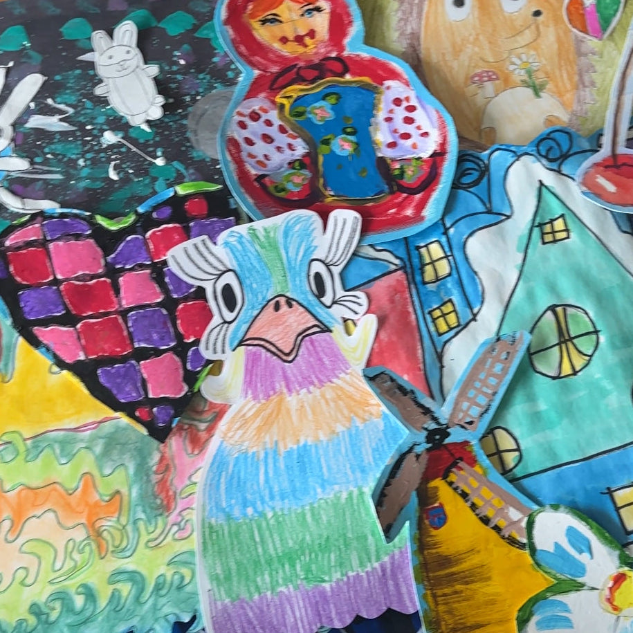 Elements of kids collage