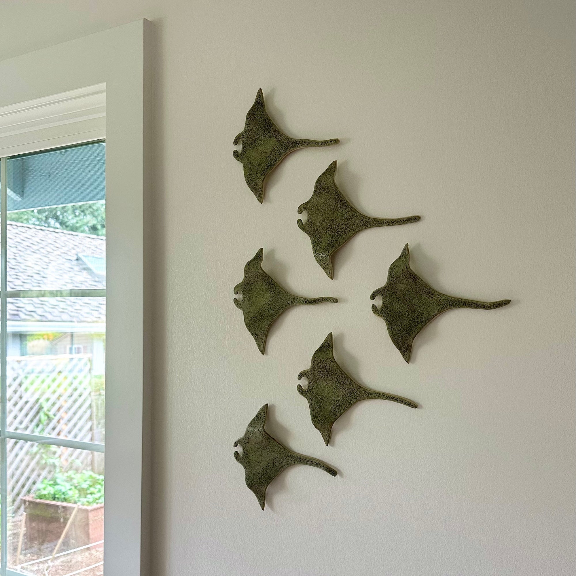 Custom ceramic wall installation for entryway interior design project in Bellevue